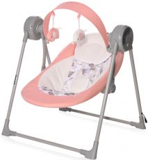 Шезлонг - качели Lorelli Twinkle Pink Rhino 0-9кг
